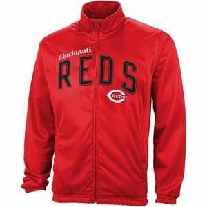 G- III Cincinnati Reds Walk Off Poly Tricot Track Jacket – Red SMALL - LARGE